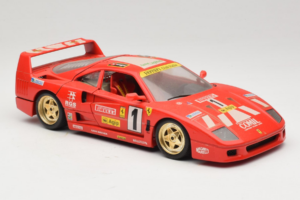Ferrari F40 Evoluzione #1 Pirelli Agip Röd med Guldiga Hjul 1992 Bburago 1:18 3042-P2 Metall — bild 6 av 8