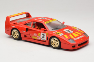 Ferrari F40 #3 Pirelli Röd 1987 Bburago 1:18 3332-P4 Metall — bild 6 av 8