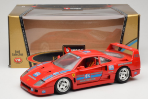 Ferrari F40 PPG Auto Refinish Röd Bburago 1:18 3332-P1 Metall — bild 8 av 8