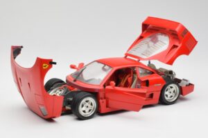 Ferrari F40 Röd Bburago 1:18 3032 Metall — bild 2 av 8