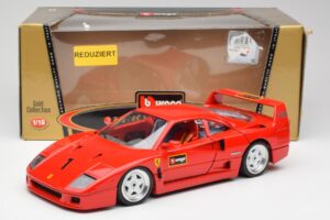 Ferrari F40 Röd Bburago 1:18 3332 Metall — bild 8 av 8