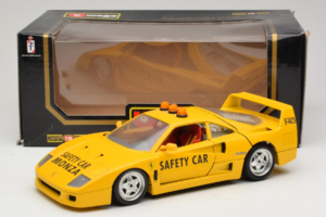 Ferrari F40 Safety Car Gul Bburago 1:18 3032-Y2 Metall — bild 8 av 8