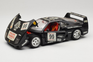 Ferrari F40 Seco #99 Lesseps / Charriol / Balandras Svart Bburago 1:18 3032-B3 Metall — bild 2 av 8