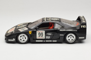 Ferrari F40 Seco #99 Lesseps / Charriol / Balandras Svart Bburago 1:18 3032-B3 Metall — bild 4 av 8