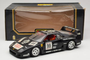 Ferrari F40 Seco #99 Lesseps / Charriol / Balandras Svart Bburago 1:18 3032-B3 Metall — bild 8 av 8