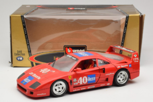 Ferrari F40 #40 the0123 Röd 1987 Bburago 1:18 3332-P5 Metall — bild 8 av 8