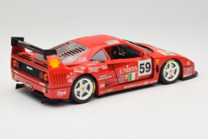 Ferrari F40 LM Unisys #59 Ota / P. Nappi / R. Donovan 24 Hours of Le Mans 1996 Bburago 1:18 3032-U1 Metall — bild 3 av 8