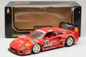 Ferrari F40 LM Unisys #59 Ota / P. Nappi / R. Donovan 24 Hours of Le Mans 1996 Bburago 1:18 3032-U1 Metall — bild 8 av 8