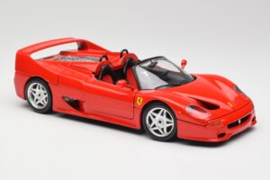 Ferrari F50 Cabriolet Röd Bburago 1:18 3352 Metall — bild 6 av 8