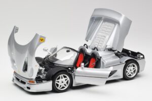 Ferrari F50 Cabriolet Silver Bburago 1:18 3372 Metall — bild 2 av 8