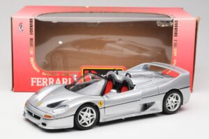 Ferrari F50 Cabriolet Silver Bburago 1:18 3372 Metall — bild 8 av 8