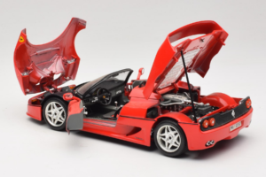 Ferrari F50 Cabriolet 50 Jahre Ferrari 24 Jahre Bburago FMC Röd Bburago 1:18 3352-P1 Metall — bild 5 av 8