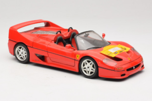 Ferrari F50 Cabriolet 50 Jahre Ferrari 24 Jahre Bburago FMC Röd Bburago 1:18 3352-P1 Metall — bild 6 av 8
