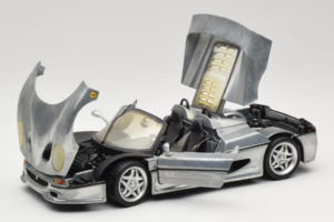 Ferrari F50 Cabriolet Chrome Silver Begränsad Upplaga Hot Wheels 1:18 25741 Metall — bild 2 av 8