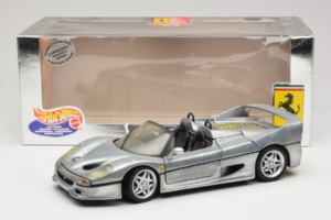 Ferrari F50 Cabriolet Chrome Silver Begränsad Upplaga Hot Wheels 1:18 25741 Metall — bild 8 av 8