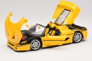 Ferrari F50 Cabriolet Shell Gul Maisto 1:18 3076-Y2 Metall — bild 2 av 8