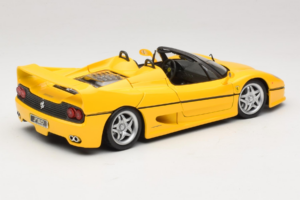 Ferrari F50 Cabriolet Shell Gul Maisto 1:18 3076-Y2 Metall — bild 3 av 8