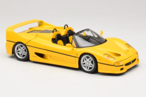 Ferrari F50 Cabriolet Shell Gul Maisto 1:18 3076-Y2 Metall — bild 6 av 8