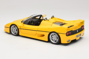 Ferrari F50 Cabriolet Shell Gul Maisto 1:18 3076-Y2 Metall — bild 7 av 8