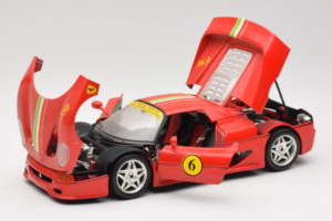 Ferrari F50 Coupe #6 Röd med Italiensk Flagga Bburago 1:18 3382-P1 Metall — bild 2 av 8