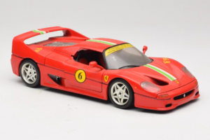 Ferrari F50 Coupe #6 Röd med Italiensk Flagga Bburago 1:18 3382-P1 Metall — bild 6 av 8