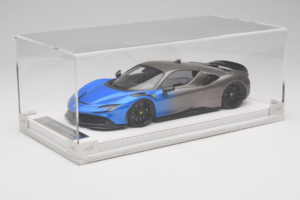 Ferrari SF90 Novitec Blue Grey Metallic IVY 1:18 REMC029 Resin — bild 6 av 7