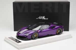 Ferrari SF90 Stradale Novitec Purple Metallic IVY 1:18 REMC021 Resin — bild 7 av 7