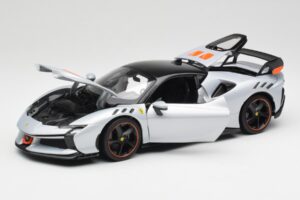 Ferrari SF90 XX Stradale Arctic White Bburago 1:18 18-16020W Metall — bild 2 av 8
