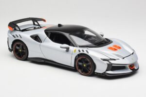 Ferrari SF90 XX Stradale Arctic White Bburago 1:18 18-16020W Metall — bild 6 av 8