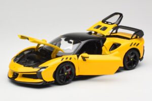 Ferrari SF90 XX Stradale Giallo Modena Bburago 1:18 18-16020Y Metall — bild 2 av 8