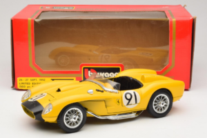 Ferrari 250 Testa Rossa #91 Gul Limiterad Utgåva Bburago 1:18 3007-Y1 Metall — bild 8 av 8