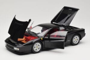 Ferrari Testarossa Svart Kyosho 1:18 08425BK Metall — bild 2 av 8