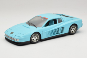 Ferrari Testarossa Borsenmodell 1997 Limited Edition Blå Bburago 1:18 B002 Metall