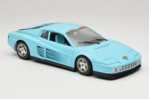 Ferrari Testarossa Borsenmodell 1997 Limited Edition Blå Bburago 1:18 B002 Metall — bild 6 av 8