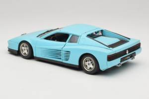 Ferrari Testarossa Borsenmodell 1997 Limited Edition Blå Bburago 1:18 B002 Metall — bild 7 av 8