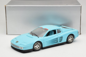 Ferrari Testarossa Borsenmodell 1997 Limited Edition Blå Bburago 1:18 B002 Metall — bild 8 av 8