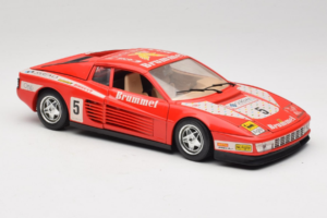 Ferrari Testarossa Brummel #5 Röd 1984 Bburago 1:18 3004-P1 Metall — bild 6 av 8