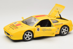 Ferrari F355 Berlinetta Racing Gul Solido 1:18 9009-Y1 Metall — bild 2 av 8