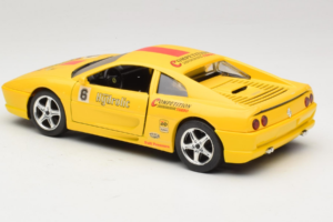 Ferrari F355 Berlinetta Racing Gul Solido 1:18 9009-Y1 Metall — bild 7 av 8