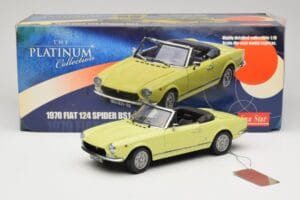 Fiat 124 Spider BS1 Gul Sun Star 1:18 4921 Metall — bild 8 av 8