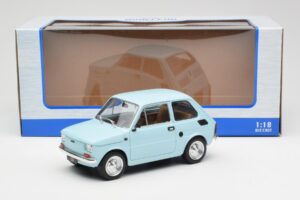 Fiat 126 Ljusblå MCG 1:18 MCG18415 Metall — bild 6 av 6