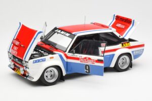 Fiat 131 Abarth Fiat France #9 J-C. Andruet / C. Delferrier Winner Rally Sanremo 1977 Kyosho 1:18 08375A Metall — bild 2 av 8