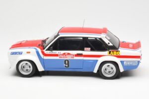 Fiat 131 Abarth Fiat France #9 J-C. Andruet / C. Delferrier Winner Rally Sanremo 1977 Kyosho 1:18 08375A Metall — bild 4 av 8