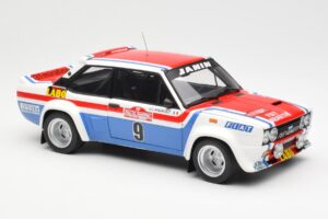 Fiat 131 Abarth Fiat France #9 J-C. Andruet / C. Delferrier Winner Rally Sanremo 1977 Kyosho 1:18 08375A Metall — bild 6 av 8