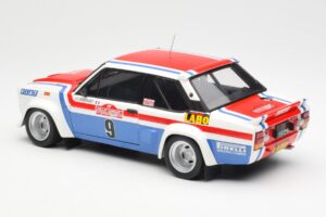 Fiat 131 Abarth Fiat France #9 J-C. Andruet / C. Delferrier Winner Rally Sanremo 1977 Kyosho 1:18 08375A Metall — bild 7 av 8