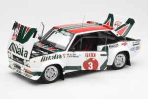 Fiat 131 Abarth #3 M. Alen / I. Kivimaki Winner Rally 1000 Lakes 1980 Kyosho 1:18 08376H Metall — bild 2 av 8
