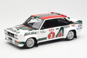 Fiat 131 Abarth #3 M. Alen / I. Kivimaki Winner Rally 1000 Lakes 1980 Kyosho 1:18 08376H Metall