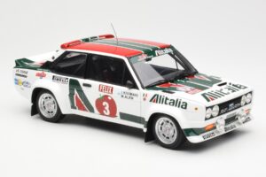 Fiat 131 Abarth #3 M. Alen / I. Kivimaki Winner Rally 1000 Lakes 1980 Kyosho 1:18 08376H Metall — bild 6 av 8