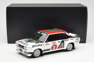 Fiat 131 Abarth #3 M. Alen / I. Kivimaki Winner Rally 1000 Lakes 1980 Kyosho 1:18 08376H Metall — bild 8 av 8