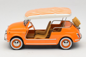 Fiat 500 Jolly Orange Norev 1:18 187791 Metall — bild 3 av 6